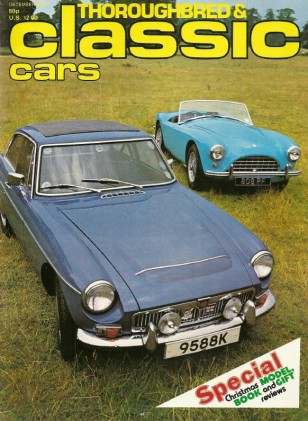 THOROUGHBRED & CLASSIC CARS 1977 DEC - AC ACE,JAG MK V, MGC, BMW 633, FIAT X1/9